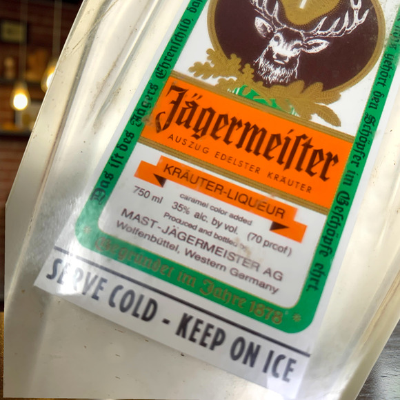 Vintage JAGERMEISTER West Germany Imported Threaded Tap Handle Dispenser Lucite - Picture 3 of 7